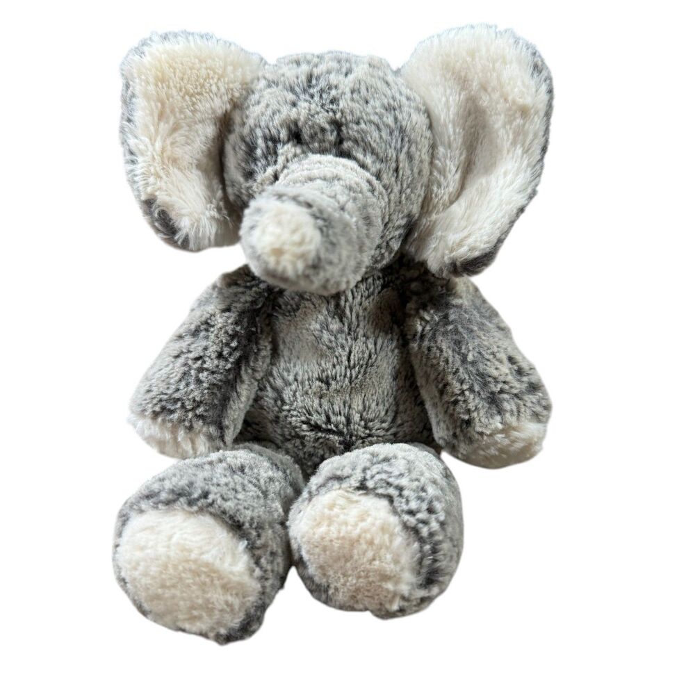 Mary Meyer Elephant Plush Gray White 15" Extremely Soft Kids Toy Stuffed Animal